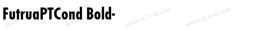 FutruaPTCond Bold字体转换